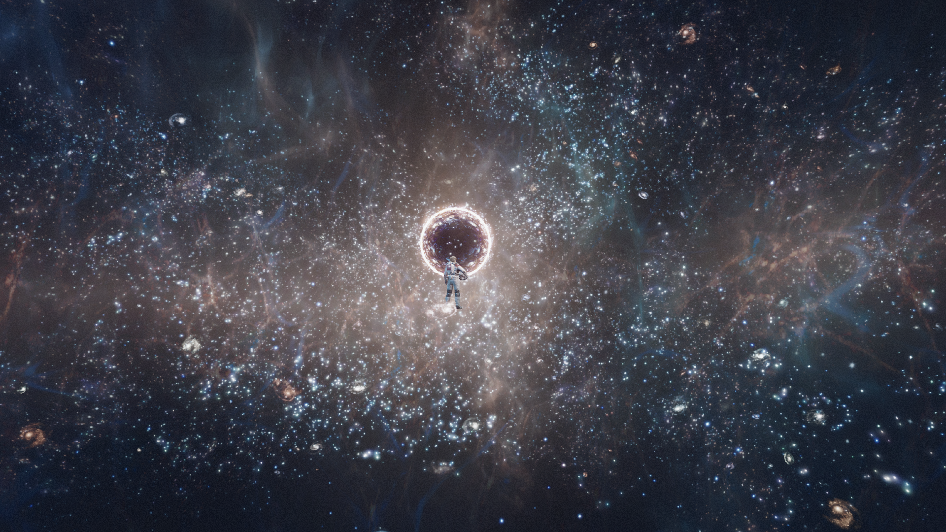 An image of the player character ready to enter the Unity in Starfield.