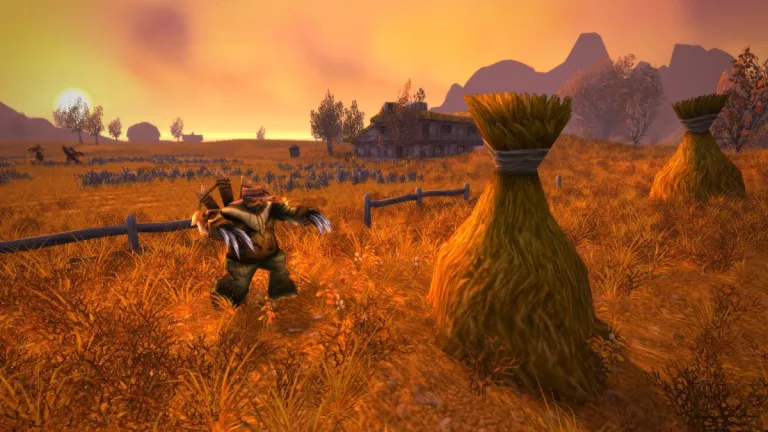 Golem in Westfall next to hay in WoW Classic