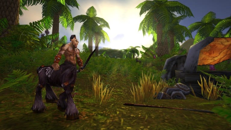 A Centaur hanging out in the Barrens in WoW Classic