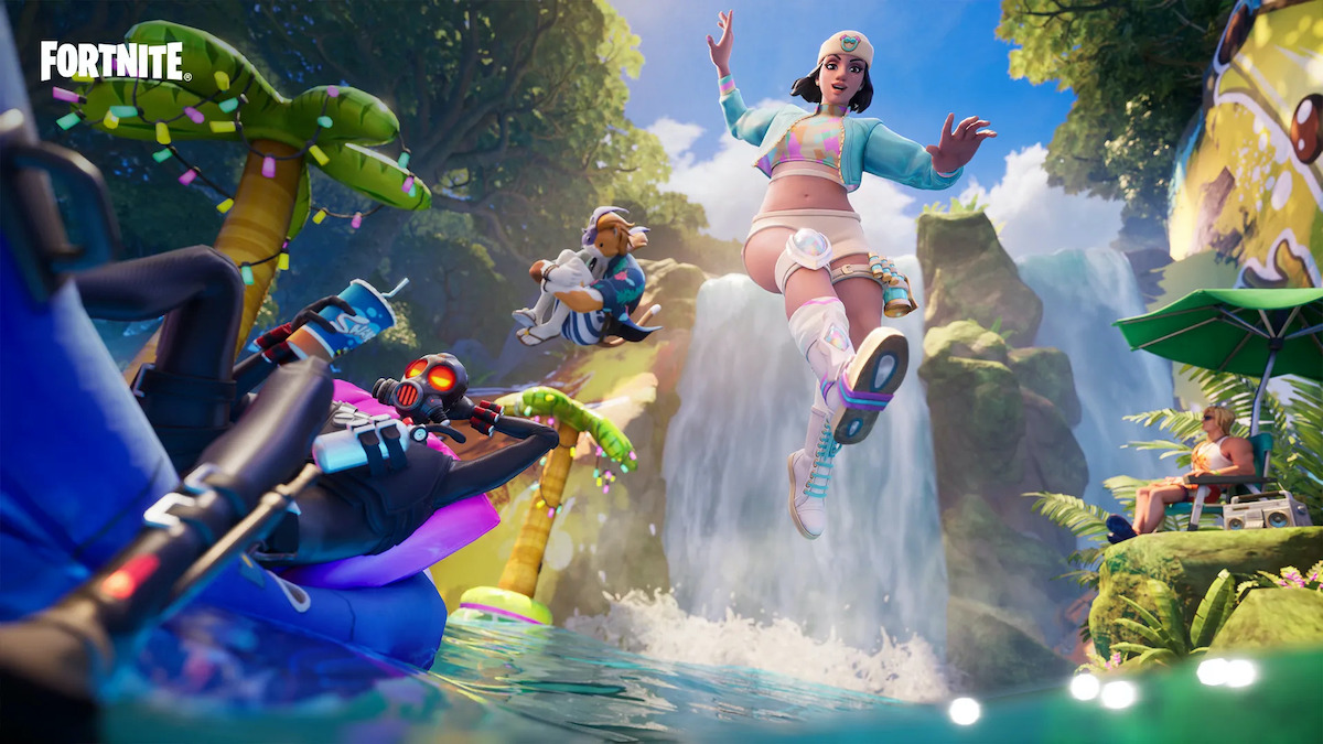 Fortnite summer themed loading screen.