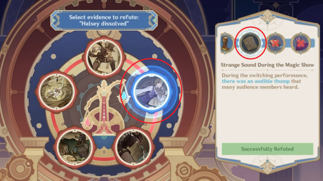 The court minigame in Genshin Impact.