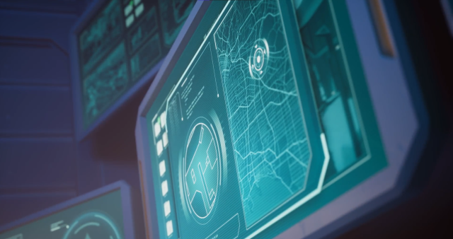 An image of a a screen displaying a map, which appears to depict Los Angeles County.