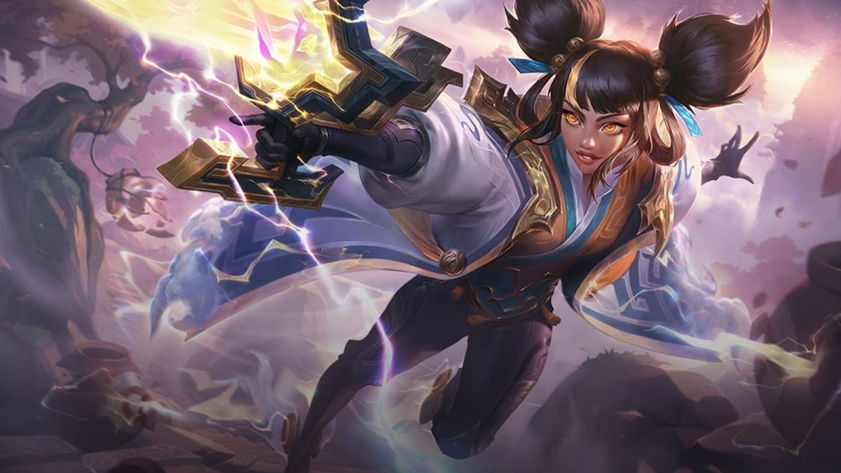 Immortal Journey Zeri shoots her magical gun in League of Legends