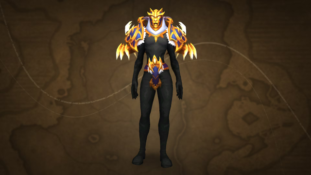 WoW character wearing Ashamane’s Vestment of Rebirth
