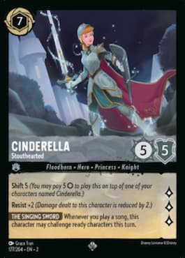 Image of Cinderella knight through Disney Lorcana Cinderella Stouthearted