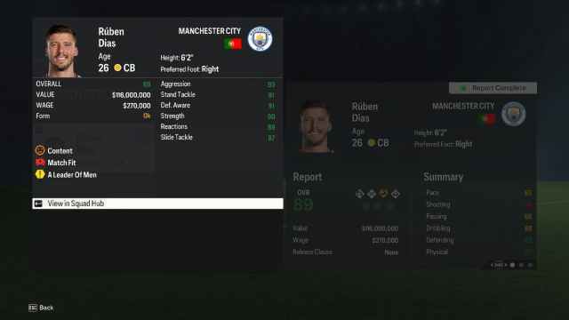 Image showing Ruben Dias in EA FC 24.