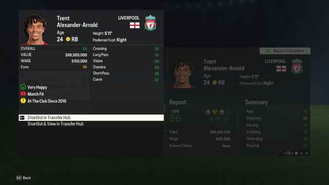 Image showing Trent Alexander-Arnold in EA FC 24.