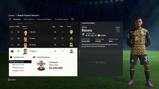 Image featuring Gavin Bazunu in EA FC 24