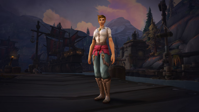 WoW character wearing Ensemble: Swashbuckling Bucaneer’s Slops