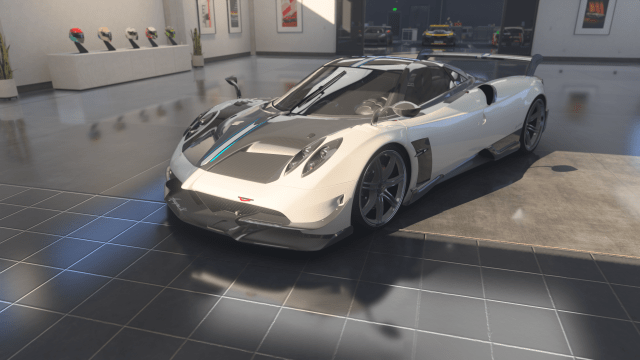 A 2016 Pagani Huayra BC in Forza Motorsport.