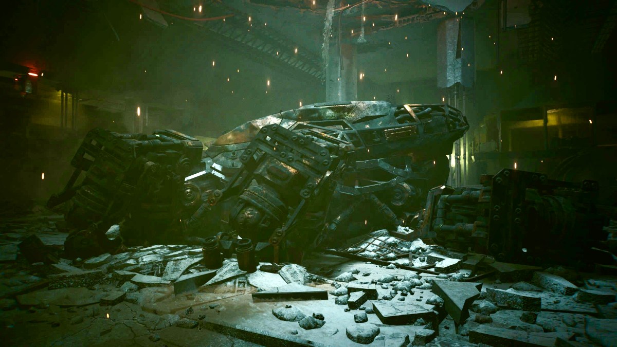 An in game screenshot of the Chimera from Cyberpunk 2077.