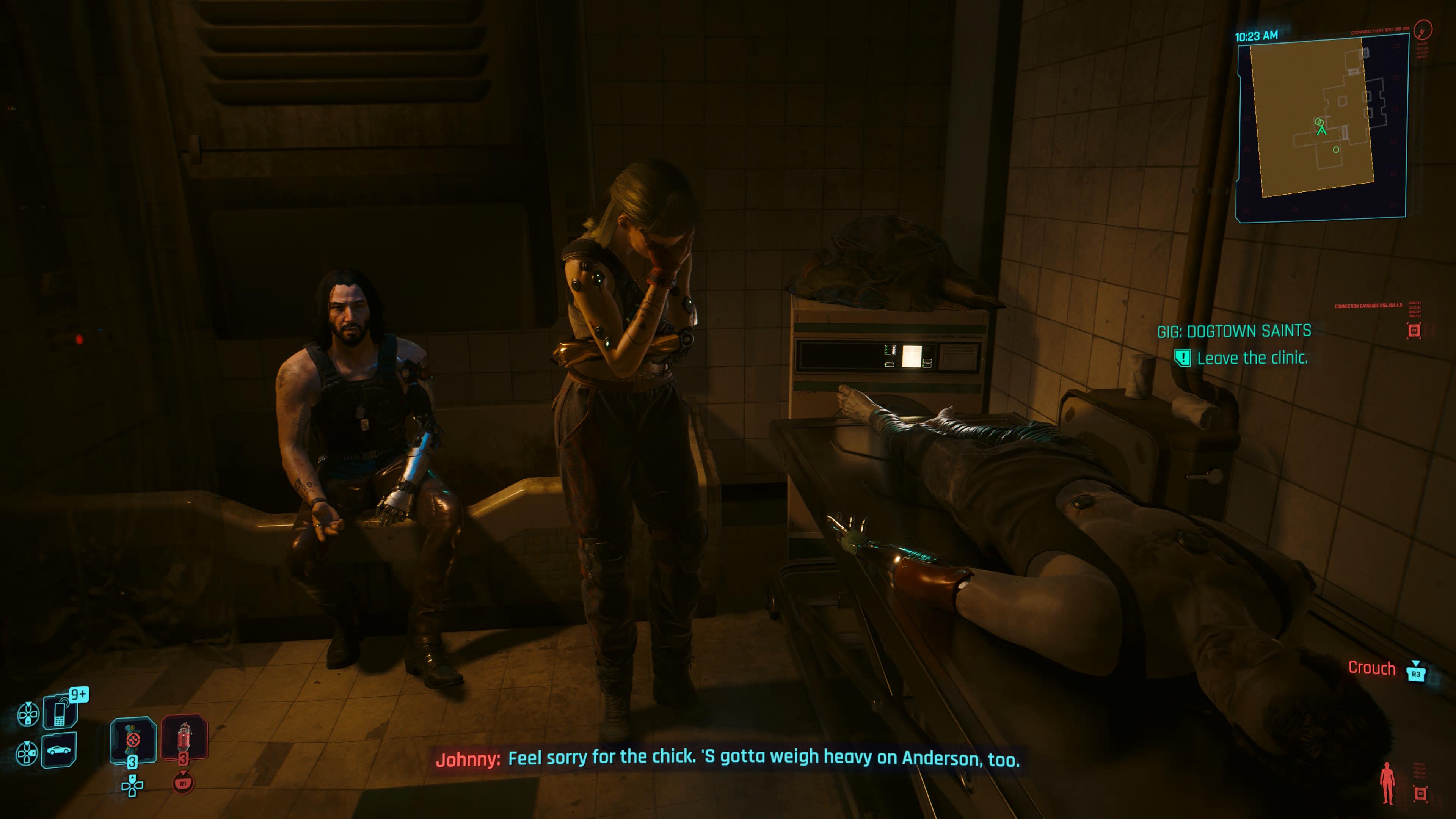 An in game screenshot of the character Nika in the Phantom Liberty DLC for Cyberpunk 2077. 