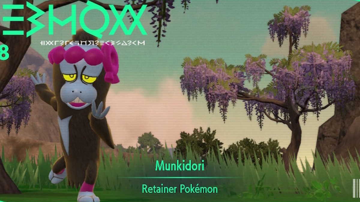 Munkidori Pokedex entry The Teal Mask