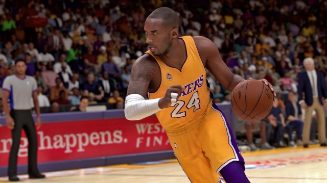 Kobe Bryant dribbling ball NBa 2K24