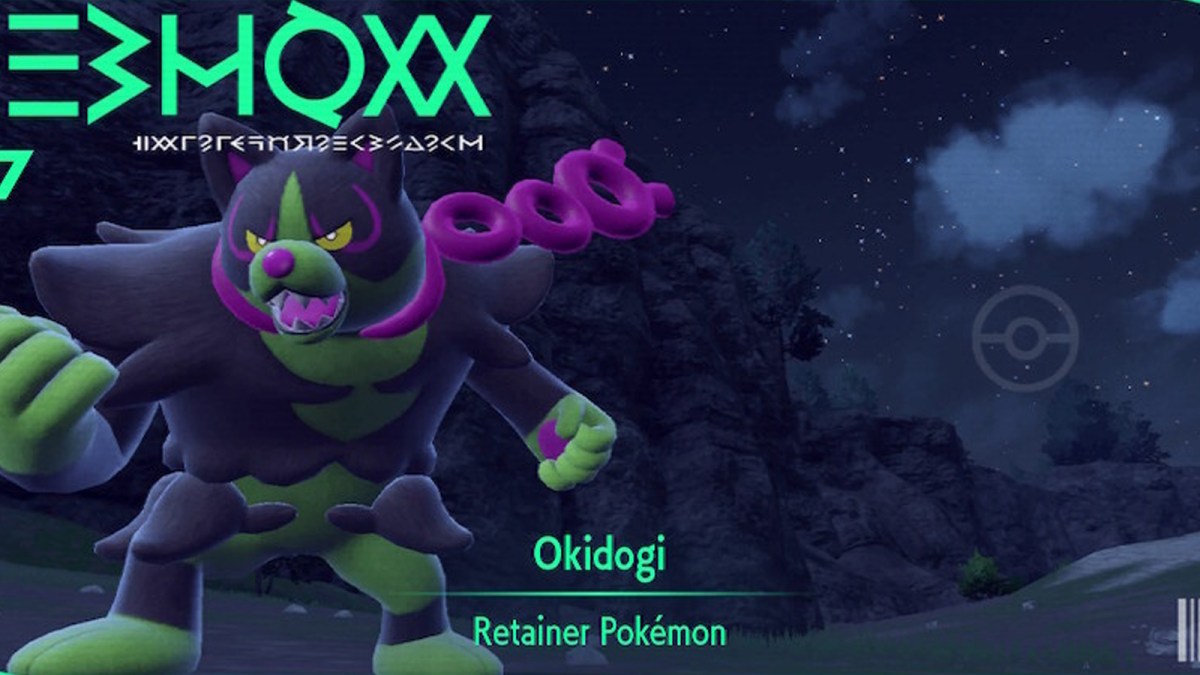 Okidogi pokedex entry in The Teal Mask