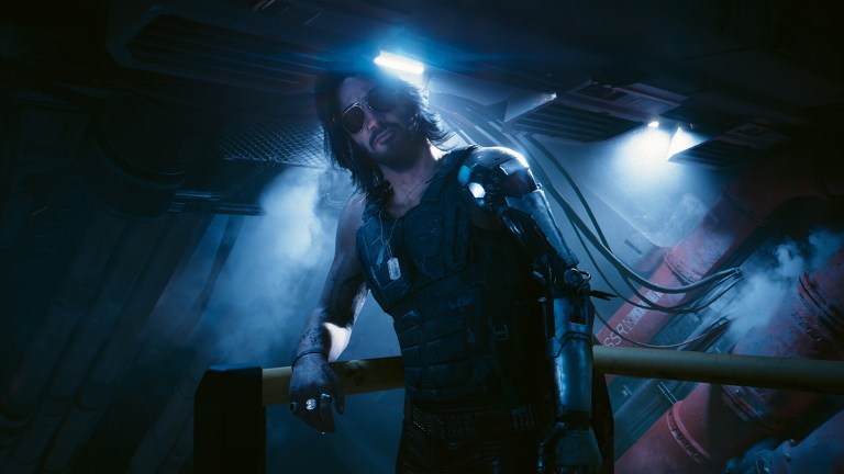 Phantom Liberty expansion character in Cyberpunk 2077