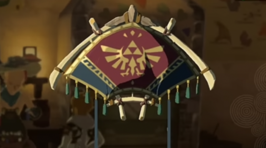 Screenshot of the Hyrulean Fabric from Zelda ToTK.