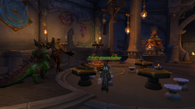 Preservationist Kathos in the Roasted Ram, Valdrakken, WoW Dragonflight