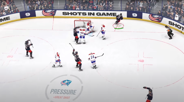 Johnny Gaudreau scores for the Columbus Blue Jackets in NHL 24