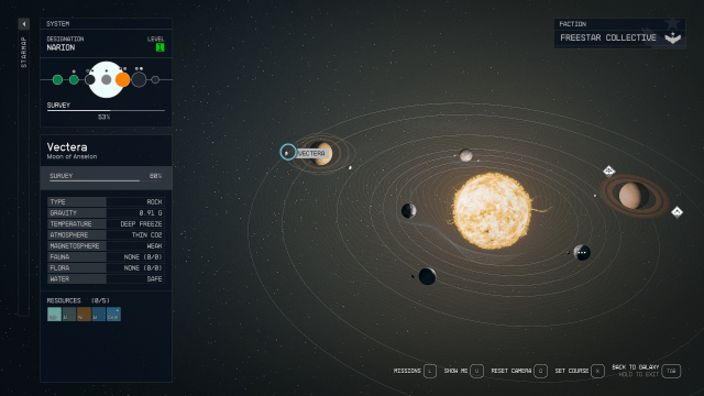 Image of the galaxy of Narion, pointed at the Vectera moon.