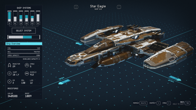 Image of a large ship on a blueprint page.