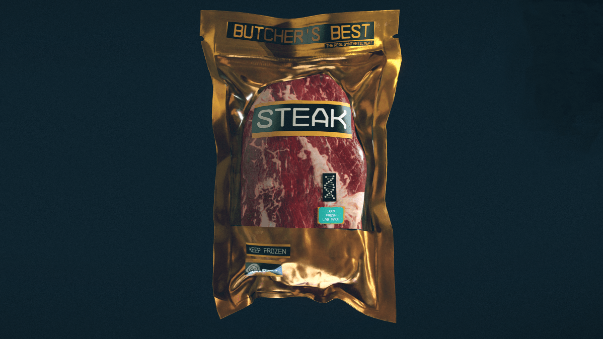 Starfield steak in a vacuum sealed pouch