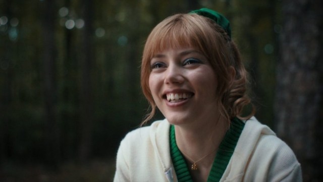 Grace Van Dien smiling as Chrissy in Stranger Things