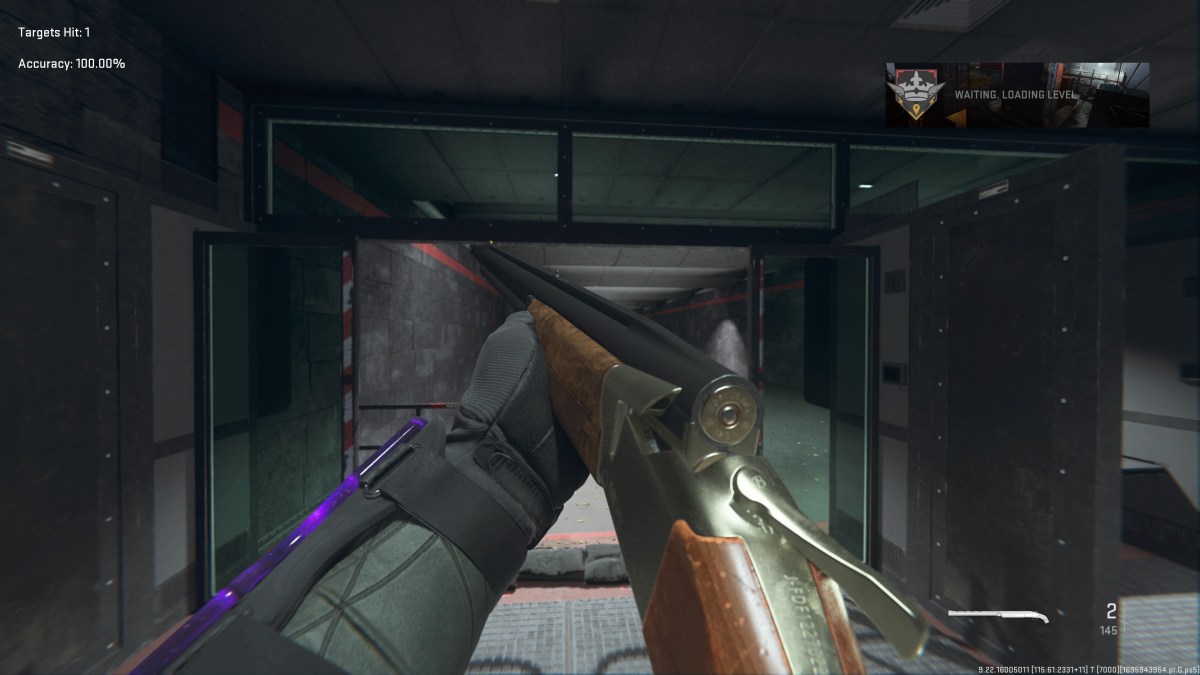 The Lockwood 300 in the firing range in MW2.