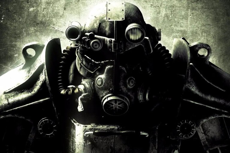 A suit shown in a Fallout promotional image.