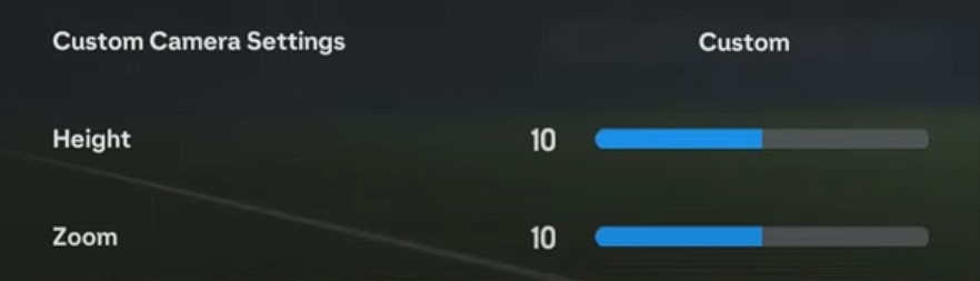 Custom Camera Settings in EA FC 24