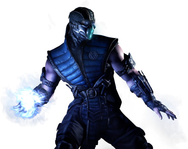 Mortal Kombat XL render featuring Sub Zero holding a ball of ice.