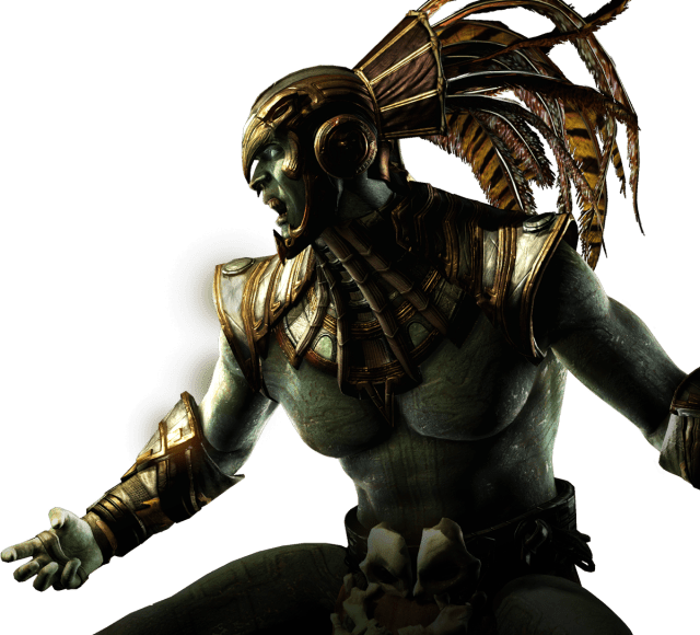 An image of Kotal Kahn from Mortal Kombat XL screaming in rage.