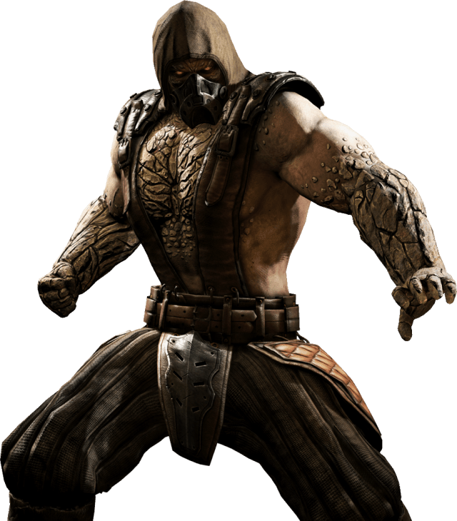 Render of Tremor from Mortal Kombat XL holding a combative stance.