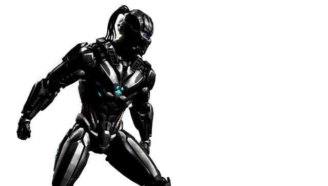 Default Tryborg from Mortal Kombat XL standing menacingly.
