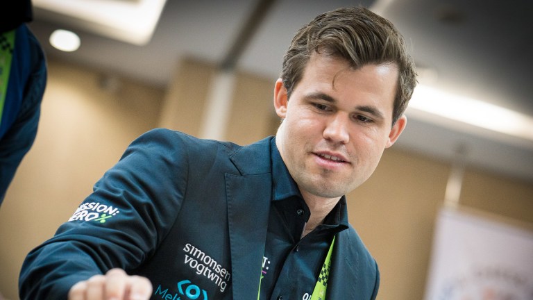 Magnus Carlsen at the 2022 Chennai Olympiad