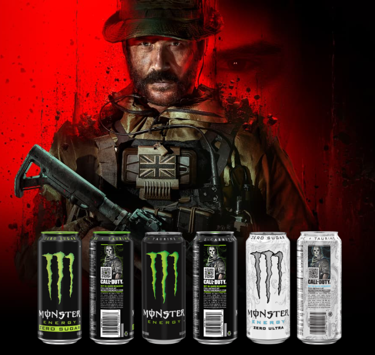 MW3 Monster Energy cans.