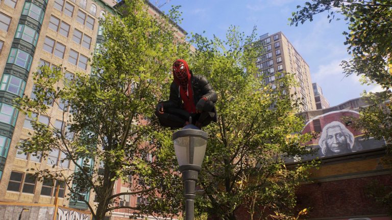 An image of Miles Morales, one of the two Spider-Men in Spider-Man 2