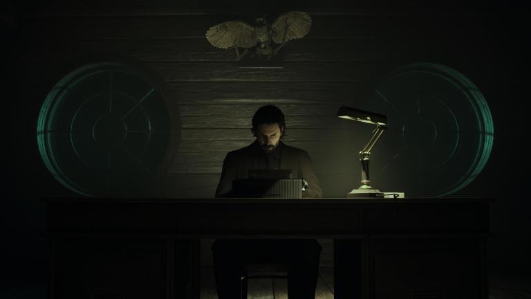 An in game screenshot of Alan Wake from the game Alan Wake II.