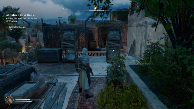 A screenshot of a crate puzzle in Assassin's Creed Mirage. 