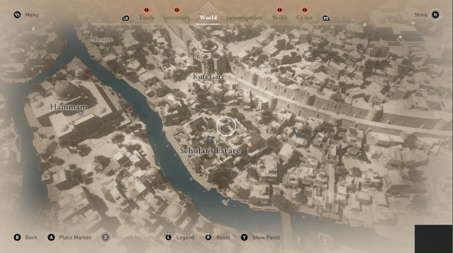 Screenshot of the Scholar's Estate in Assassin's Creed Mirage.