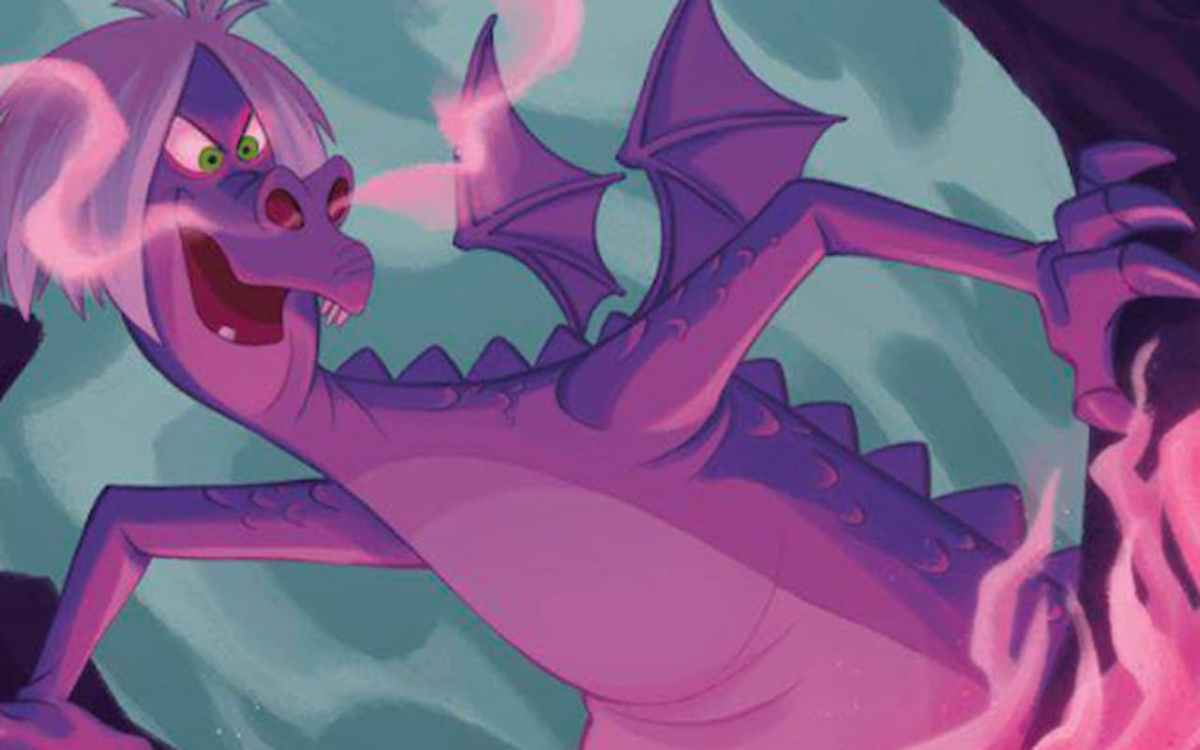 Image of Madam Mim as dragon through Disney Lorcana Rise of the Floodborn Madam Mim, Purple Dragon