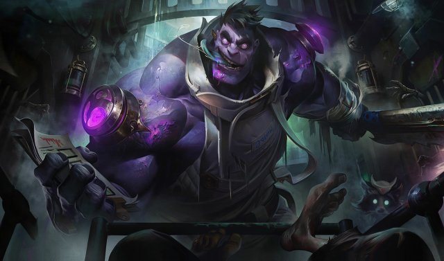 The League of Legends champion Dr. Mundo as he appears in official splash art.