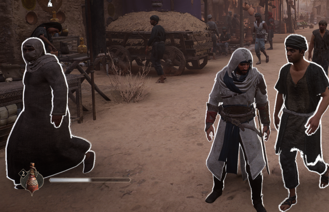 Image of the health bar in Assassin's Creed Mirage, to the right of the Elixir icon.