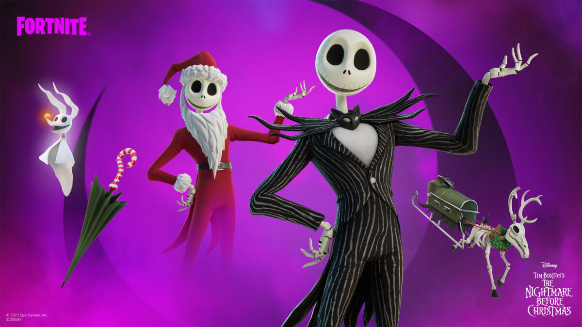 Jack Skellington as seen in Fortnite