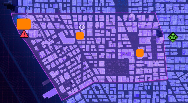 Locations of Spider-Bots in Greenwich.