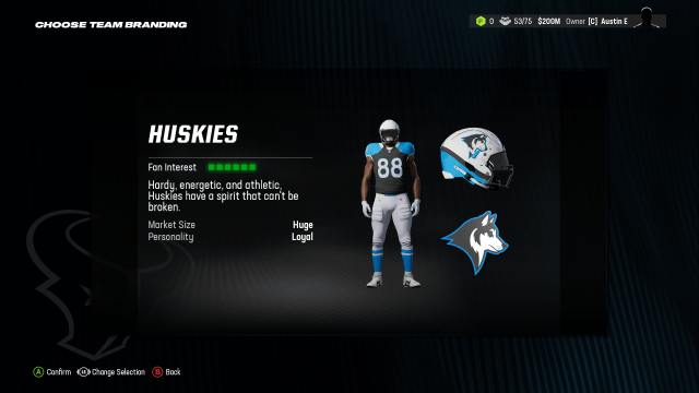 Huskies Madden 24 Relocation uniform