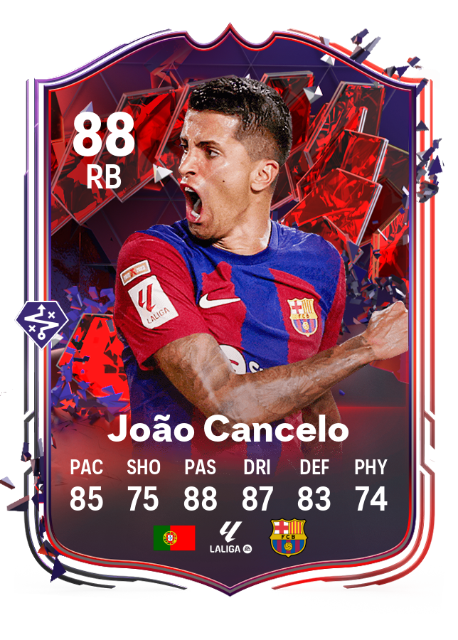 Image of João Cancelo 's Trailblazers' card in EA FC 24 Ultimate Team.