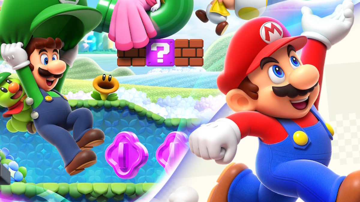 Luigi and Mario in Super Mario Bros. Wonder cover