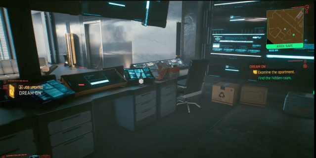 The Hidden Room from Dream On in Cyberpunk 2077.