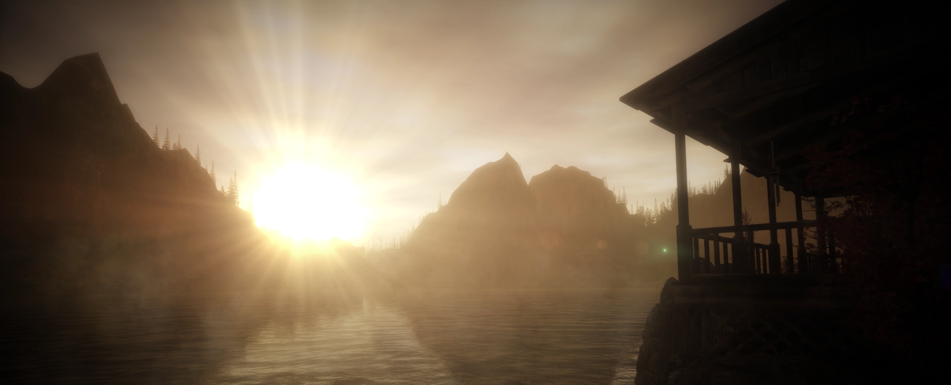 A screenshot from the YouTube video of the Alan Wake Remastered Launch Trailer. 